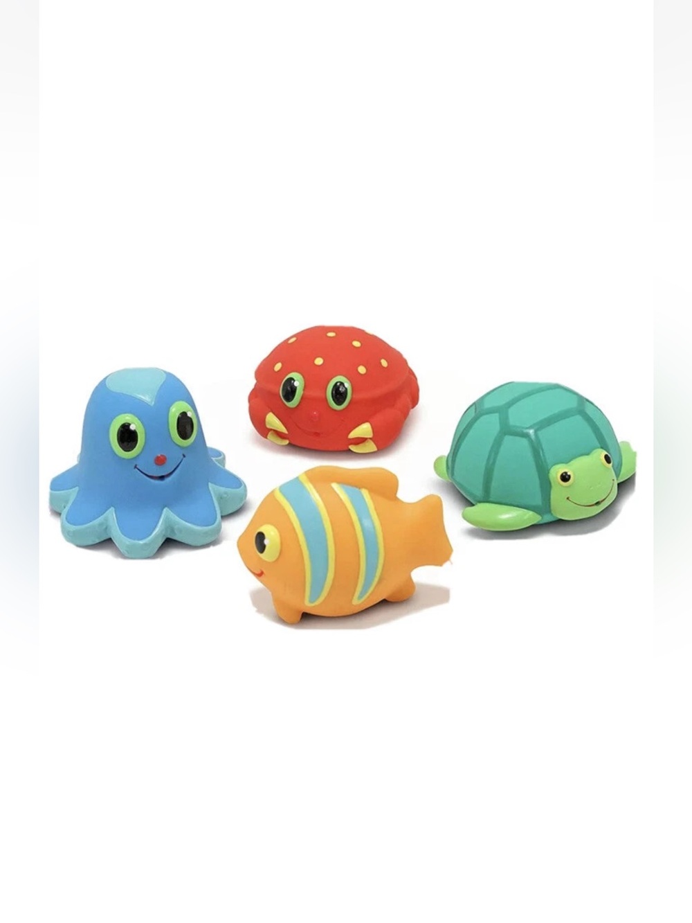 Melissa & Doug Sunny Patch 4pk Seaside Sidekicks Squirters Bath Beach 6m+ NEW